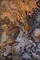 erdleben I 2014 oel auf pvc 50 x 33,5 cm